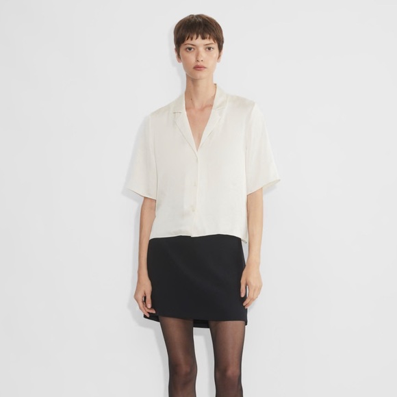Aritzia Wilfred besso satin blouse - Picture 1 of 4